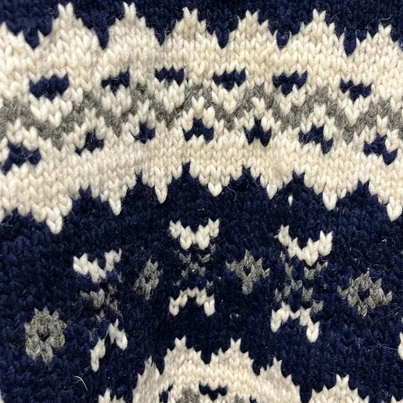 Vintage Handmade Global Rare sweater Mens/Womens Purple Mountain Co 100% wool XL - Picture 9 of 13